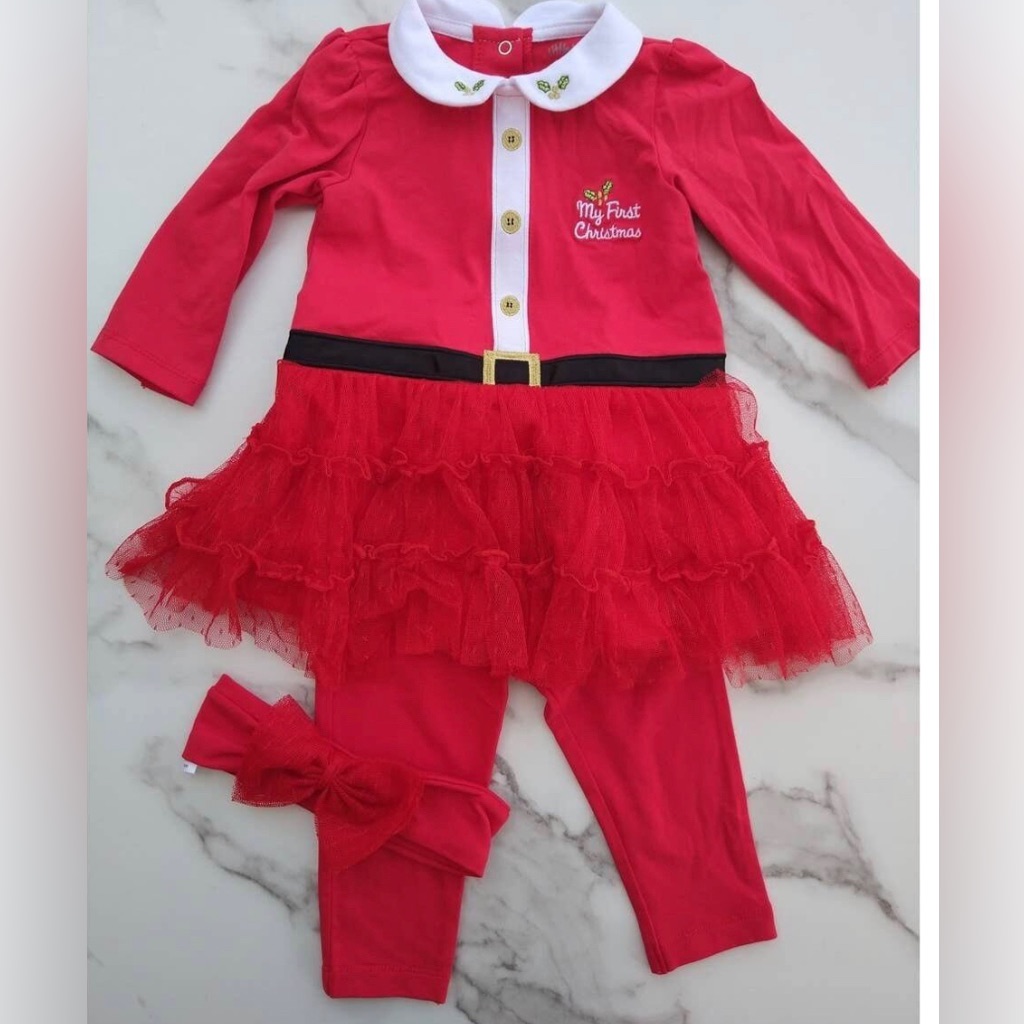 Brand New Little Me Holiday 3 Pcs Set